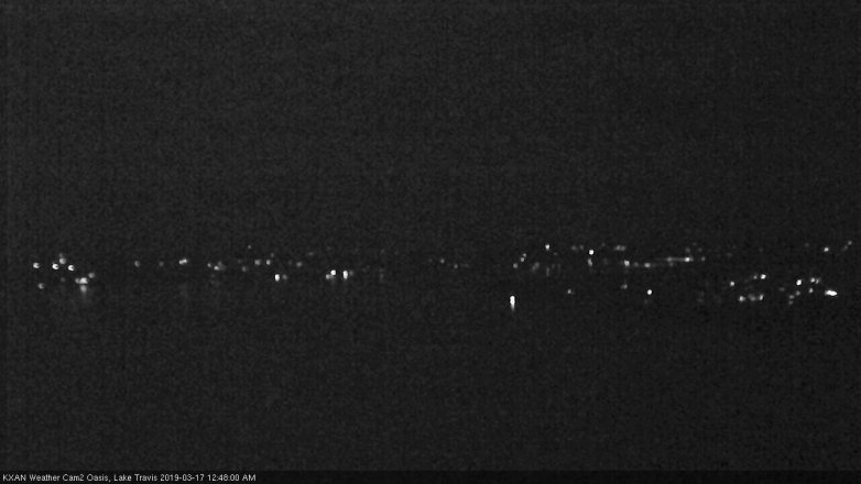 Lake Travis webcam, March 16, 2019 11:50 PM CT