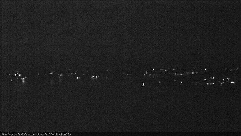 Lake Travis webcam, March 16, 2019 11:55 PM CT