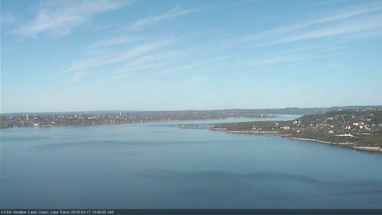 Lake Travis webcam, March 17, 2019 9:50 AM CT