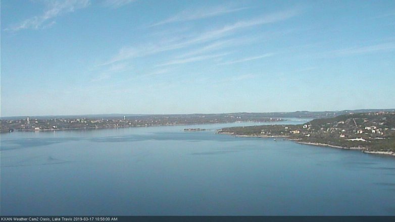 Lake Travis webcam, March 17, 2019 10:00 AM CT