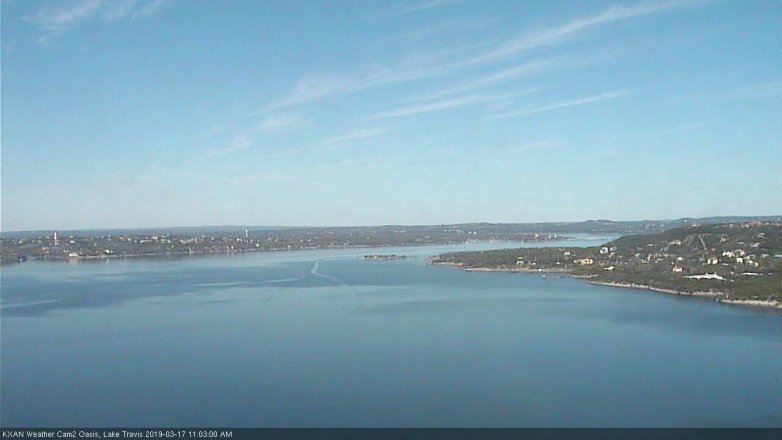 Lake Travis webcam, March 17, 2019 10:05 AM CT