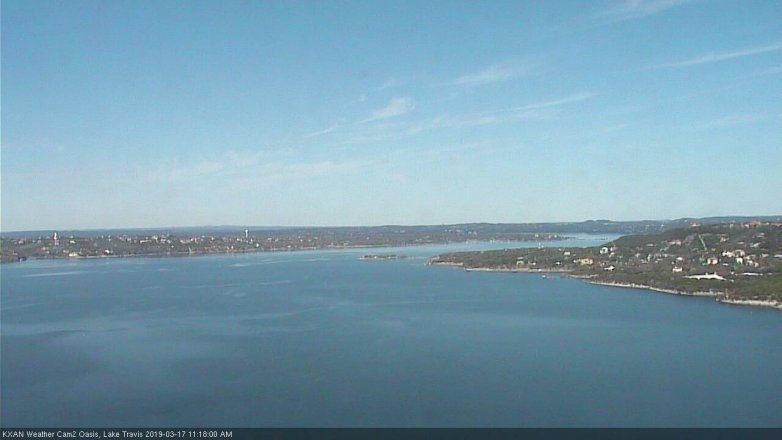 Lake Travis webcam, March 17, 2019 10:20 AM CT