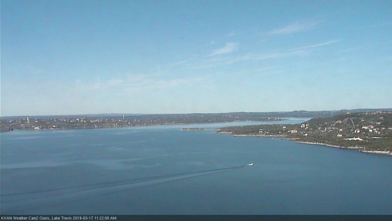 Lake Travis webcam, March 17, 2019 10:25 AM CT
