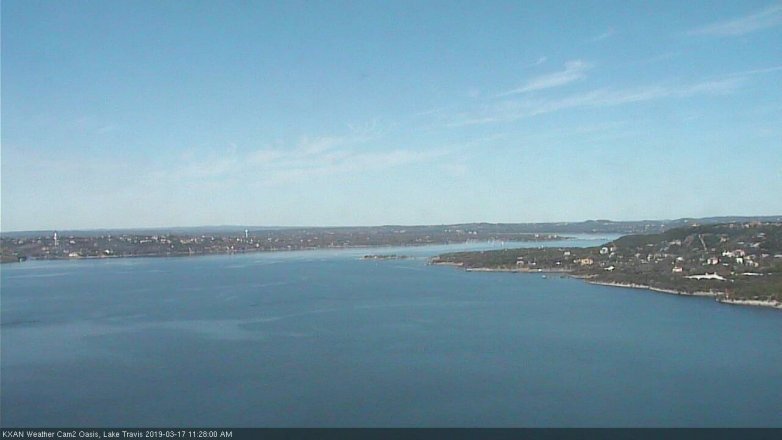 Lake Travis webcam, March 17, 2019 10:30 AM CT