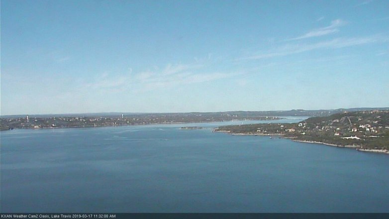 Lake Travis webcam, March 17, 2019 10:35 AM CT