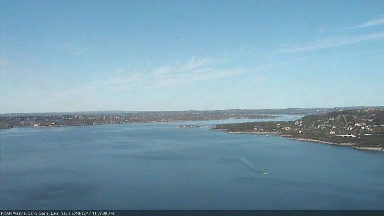 Lake Travis webcam, March 17, 2019 10:40 AM CT