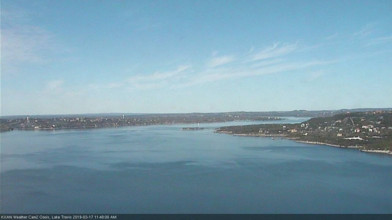 Lake Travis webcam, March 17, 2019 10:50 AM CT
