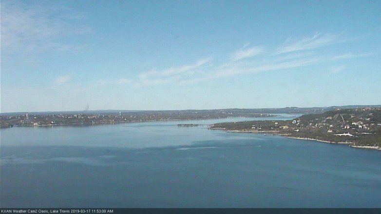 Lake Travis webcam, March 17, 2019 10:55 AM CT