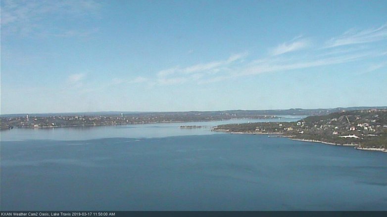 Lake Travis webcam, March 17, 2019 11:00 AM CT