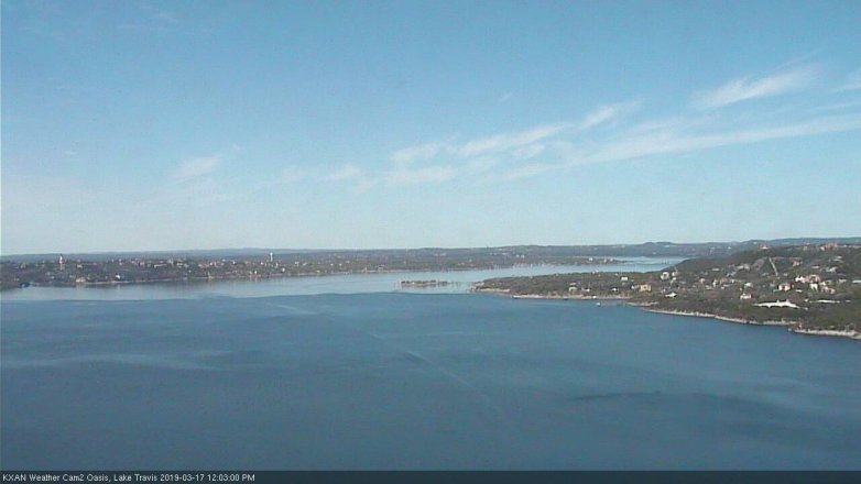 Lake Travis webcam, March 17, 2019 11:05 AM CT