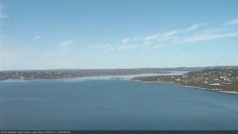 Lake Travis webcam, March 17, 2019 11:10 AM CT