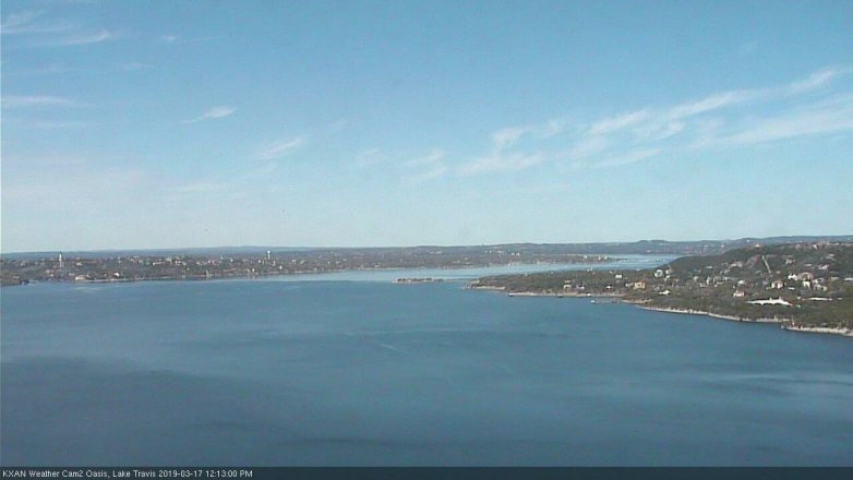 Lake Travis webcam, March 17, 2019 11:15 AM CT
