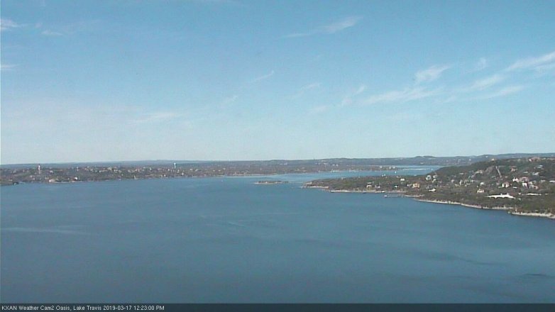 Lake Travis webcam, March 17, 2019 11:25 AM CT