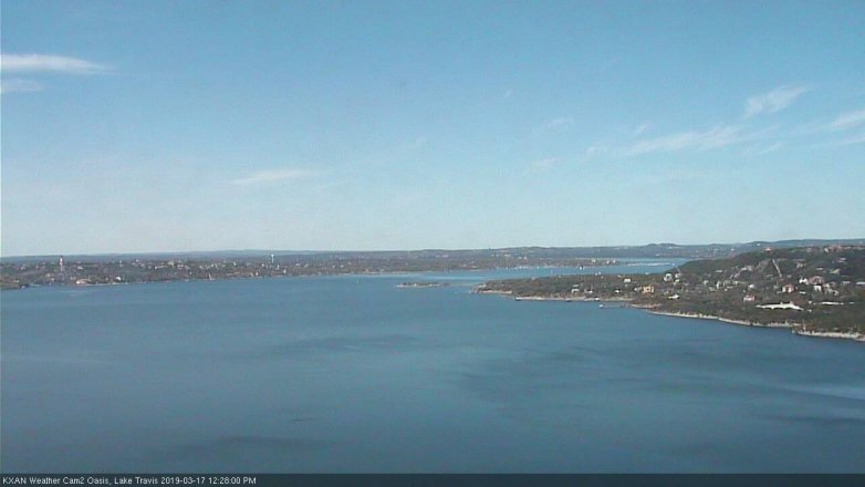 Lake Travis webcam, March 17, 2019 11:30 AM CT