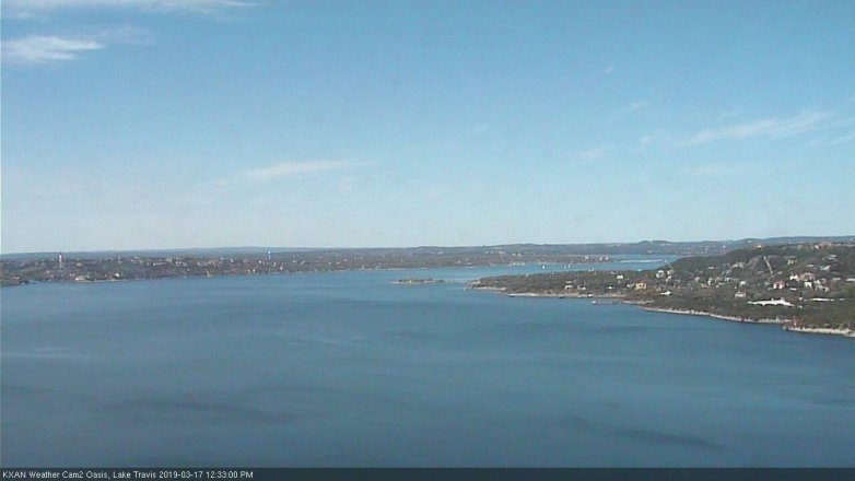 Lake Travis webcam, March 17, 2019 11:35 AM CT