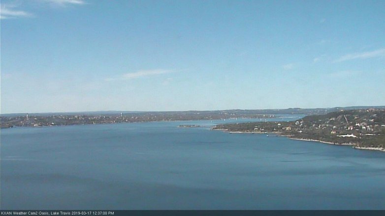 Lake Travis webcam, March 17, 2019 11:40 AM CT