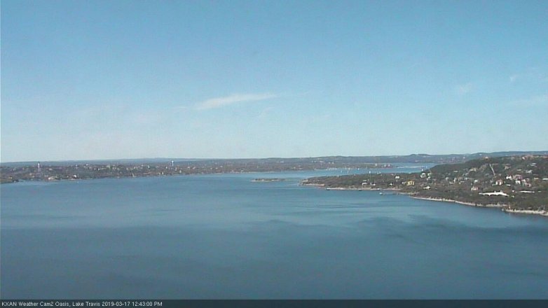 Lake Travis webcam, March 17, 2019 11:45 AM CT