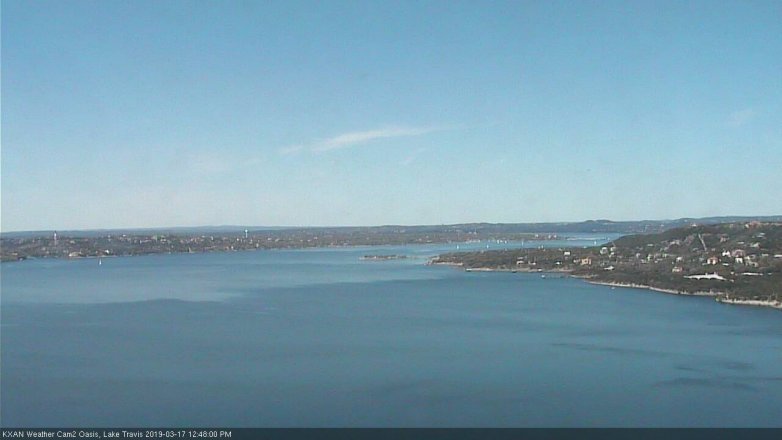 Lake Travis webcam, March 17, 2019 11:50 AM CT