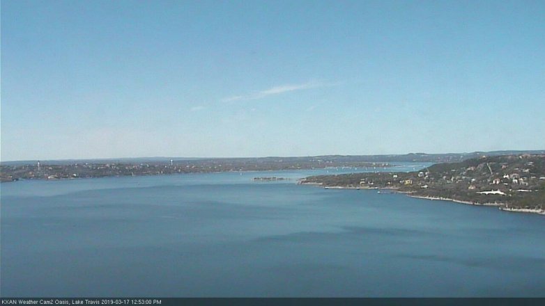 Lake Travis webcam, March 17, 2019 11:55 AM CT