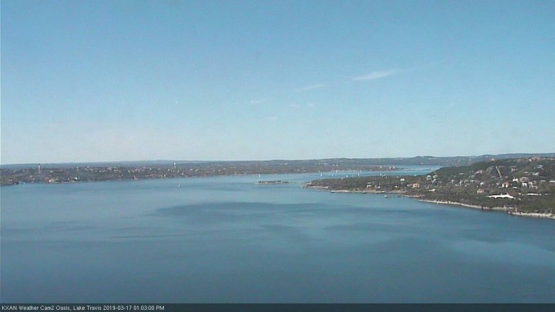 Lake Travis webcam, March 17, 2019 12:05 PM CT