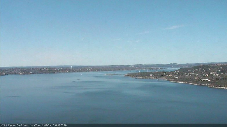 Lake Travis webcam, March 17, 2019 12:10 PM CT