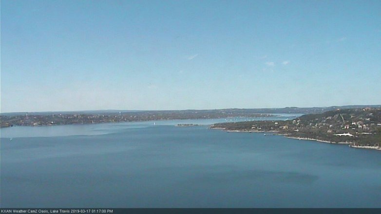 Lake Travis webcam, March 17, 2019 12:20 PM CT