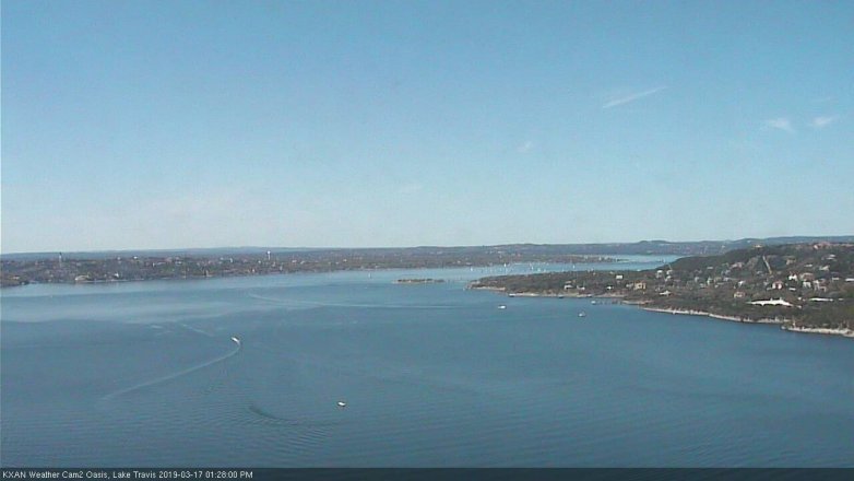 Lake Travis webcam, March 17, 2019 12:30 PM CT