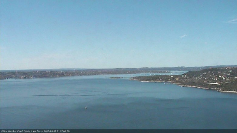 Lake Travis webcam, March 17, 2019 12:40 PM CT