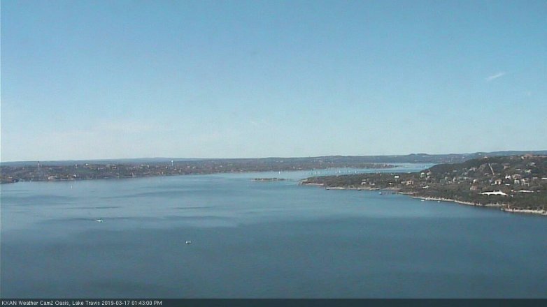 Lake Travis webcam, March 17, 2019 12:45 PM CT