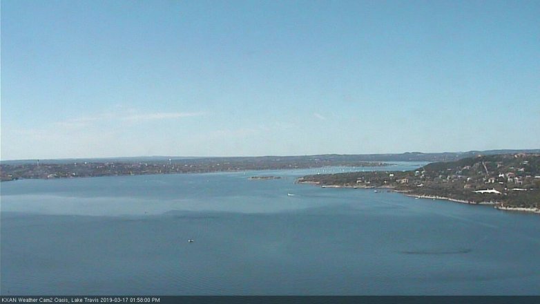 Lake Travis webcam, March 17, 2019 1:00 PM CT