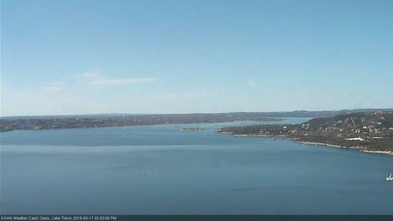 Lake Travis webcam, March 17, 2019 1:05 PM CT