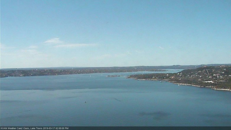 Lake Travis webcam, March 17, 2019 1:10 PM CT