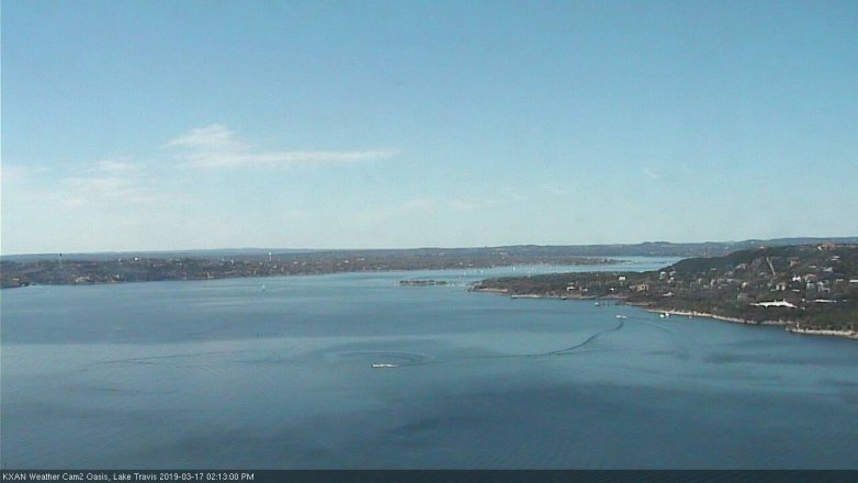 Lake Travis webcam, March 17, 2019 1:15 PM CT