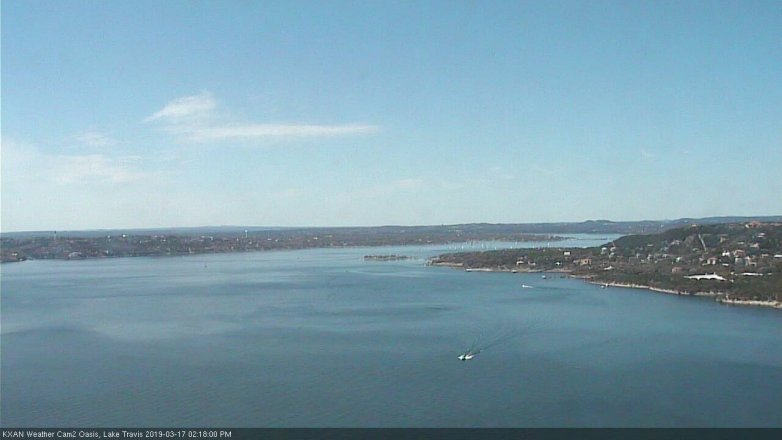 Lake Travis webcam, March 17, 2019 1:20 PM CT