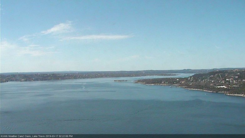 Lake Travis webcam, March 17, 2019 1:25 PM CT