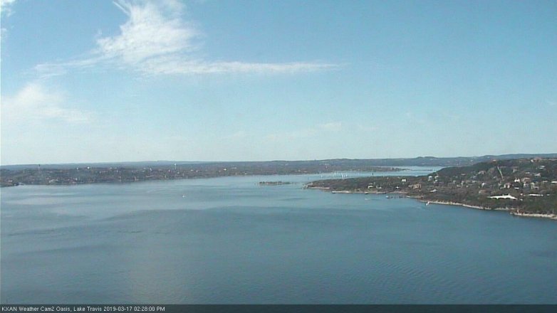 Lake Travis webcam, March 17, 2019 1:30 PM CT