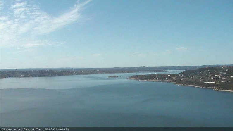 Lake Travis webcam, March 17, 2019 1:50 PM CT