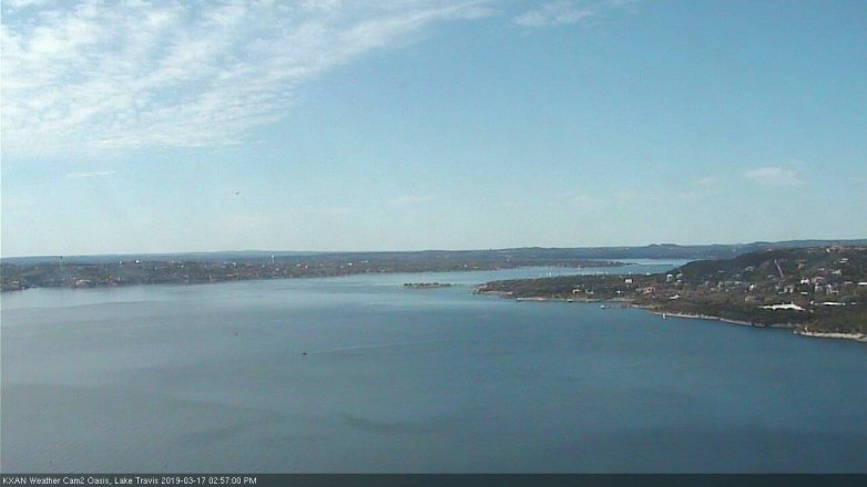 Lake Travis webcam, March 17, 2019 2:00 PM CT