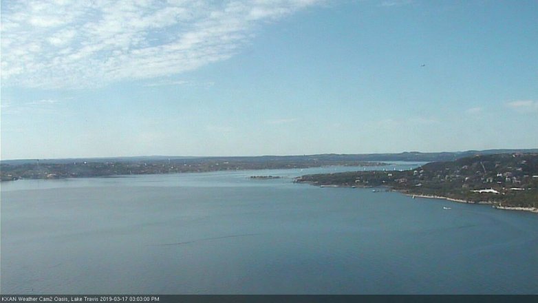 Lake Travis webcam, March 17, 2019 2:05 PM CT
