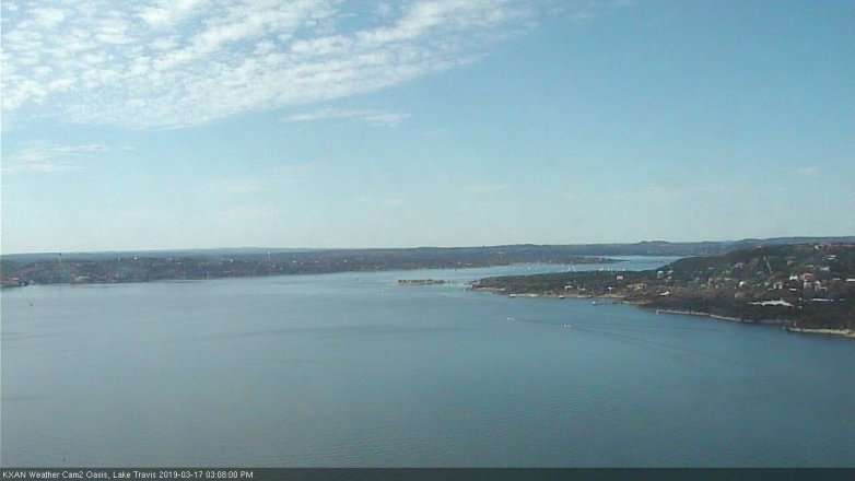 Lake Travis webcam, March 17, 2019 2:10 PM CT