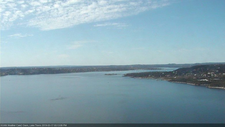 Lake Travis webcam, March 17, 2019 2:15 PM CT