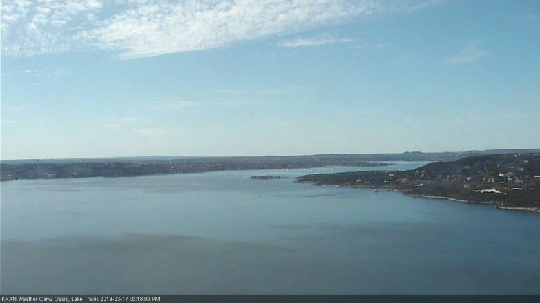 Lake Travis webcam, March 17, 2019 2:20 PM CT