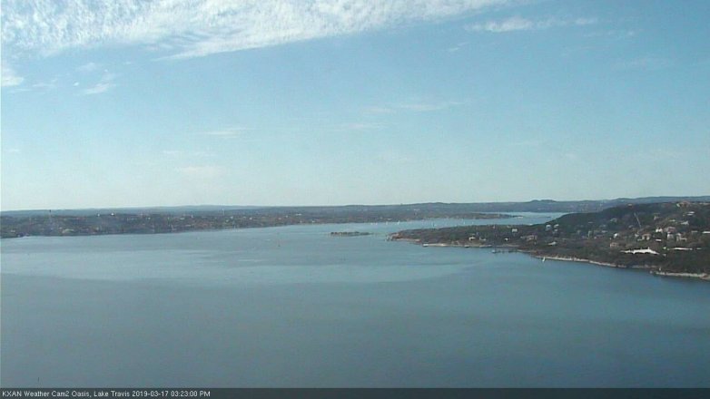 Lake Travis webcam, March 17, 2019 2:25 PM CT