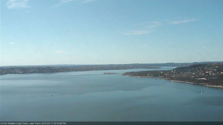 Lake Travis webcam, March 17, 2019 2:35 PM CT