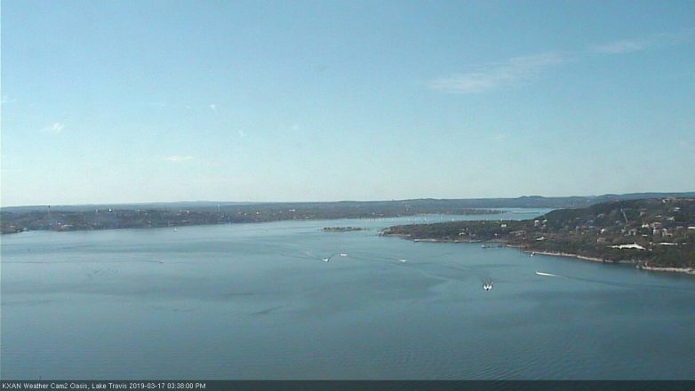 Lake Travis webcam, March 17, 2019 2:40 PM CT