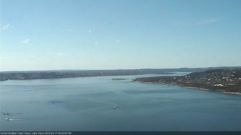 Lake Travis webcam, March 17, 2019 2:45 PM CT