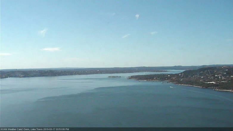 Lake Travis webcam, March 17, 2019 2:55 PM CT
