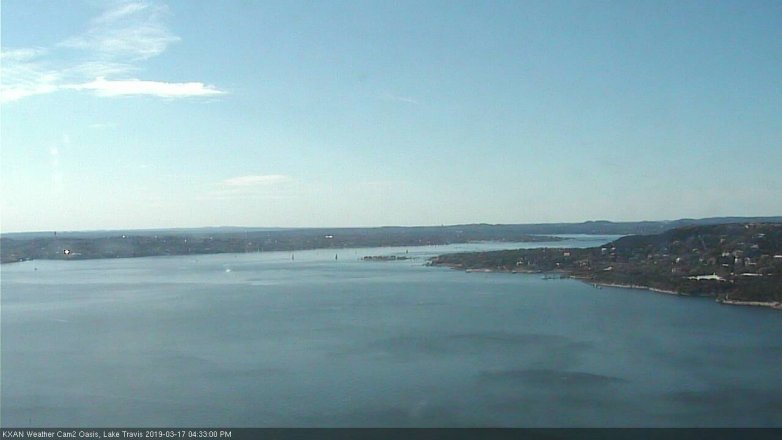 Lake Travis webcam, March 17, 2019 3:35 PM CT
