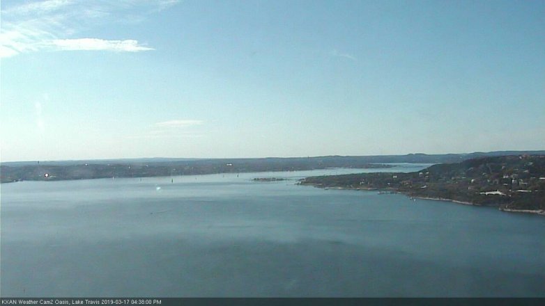 Lake Travis webcam, March 17, 2019 3:40 PM CT