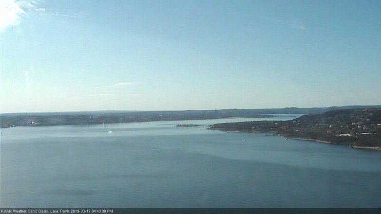 Lake Travis webcam, March 17, 2019 3:45 PM CT
